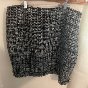 Grace Elements, Plaid Tweed Skirt, Size 14